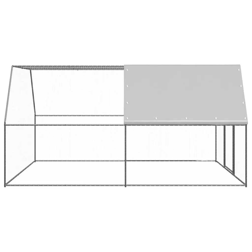 Pollaio per Esterni 3x4x2 m in Acciaio Zincato CFW1700591