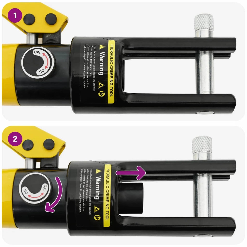 Strumento per Crimpatura Cavi Idraulico 12 T 10-300 mm² Acciaio 42042662