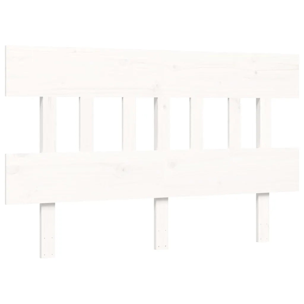 Giroletto senza Materasso-Struttura Letto Bianco 120x200 cm Legno Massello Pino 233216