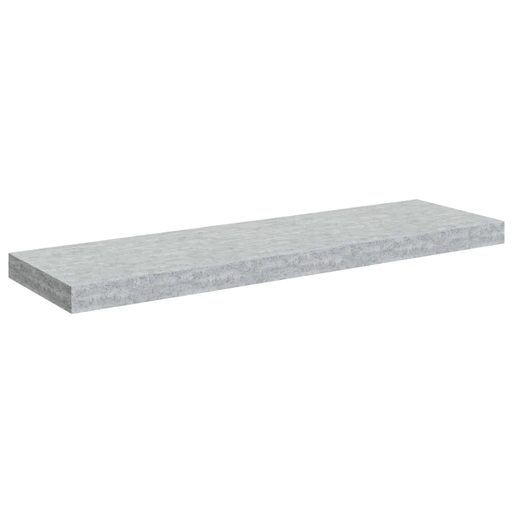 Scaffali a Parete 4 pz Grigio Cemento 80x23,5x3,8 cm in MDF 326602