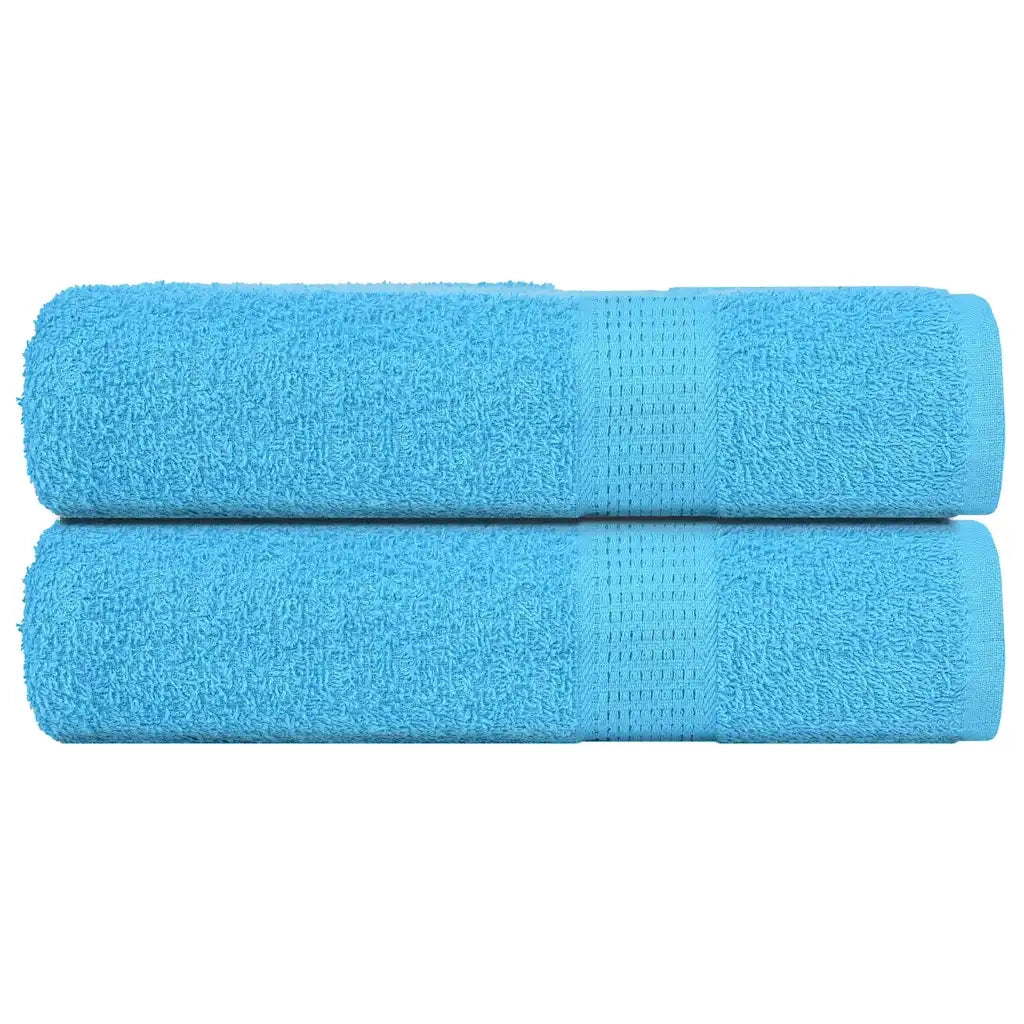 Asciugamani 2 pz Turchesi 50x100 cm 360 g/mÂ² 100% Cotone