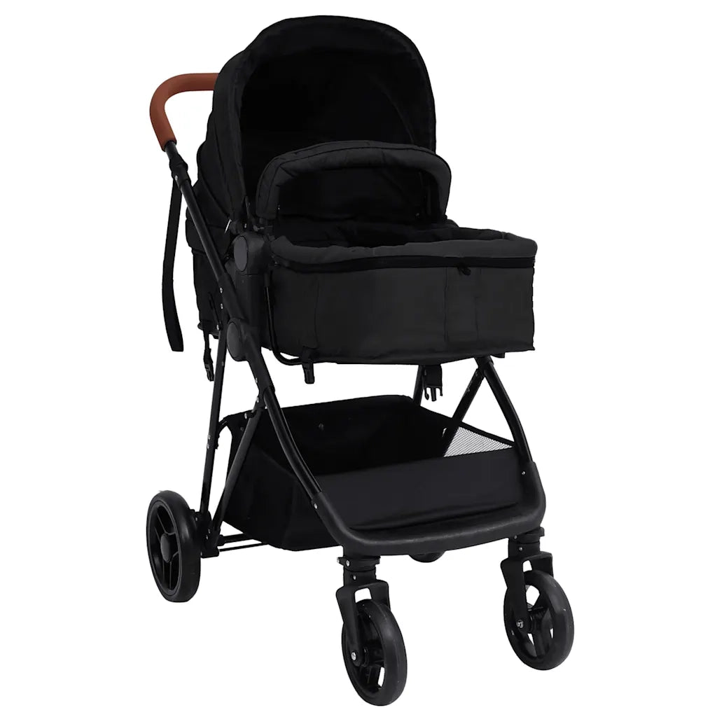 Passeggino 3 in 1 Antracite e Nero in Acciaio CFW7257260