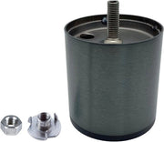 Supporti di mobili in acciaio con dado M8 - Set di 8 - Ø 60 mm - Altezza 65 mm - Compresi i viti a goccia