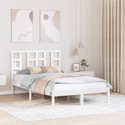 Giroletto-Struttura Letto Bianco in Legno Massello 120x200 cm 955109