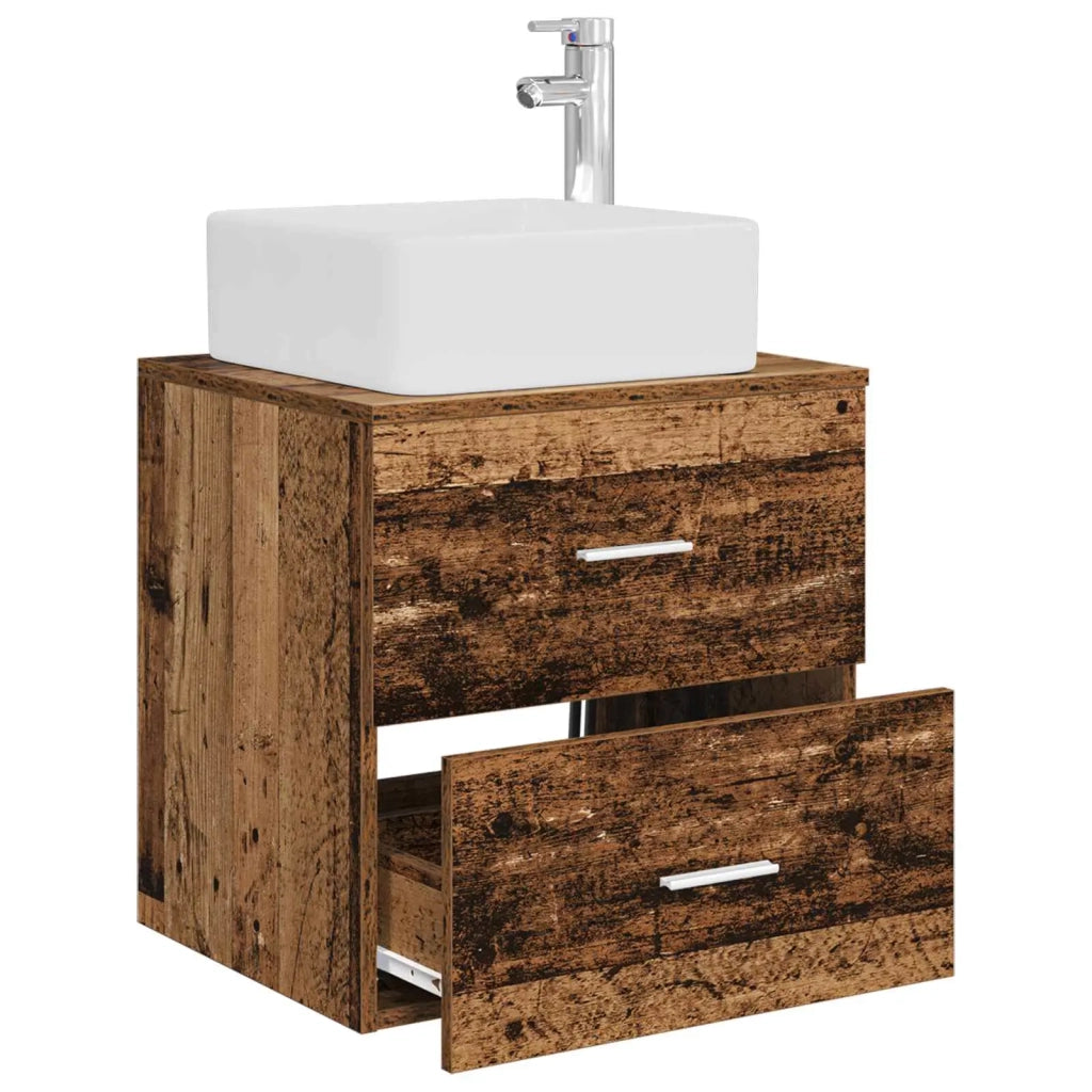 Mobile Lavabo da Parete Legno antico 49,5 x 41 x 63 cm 890276