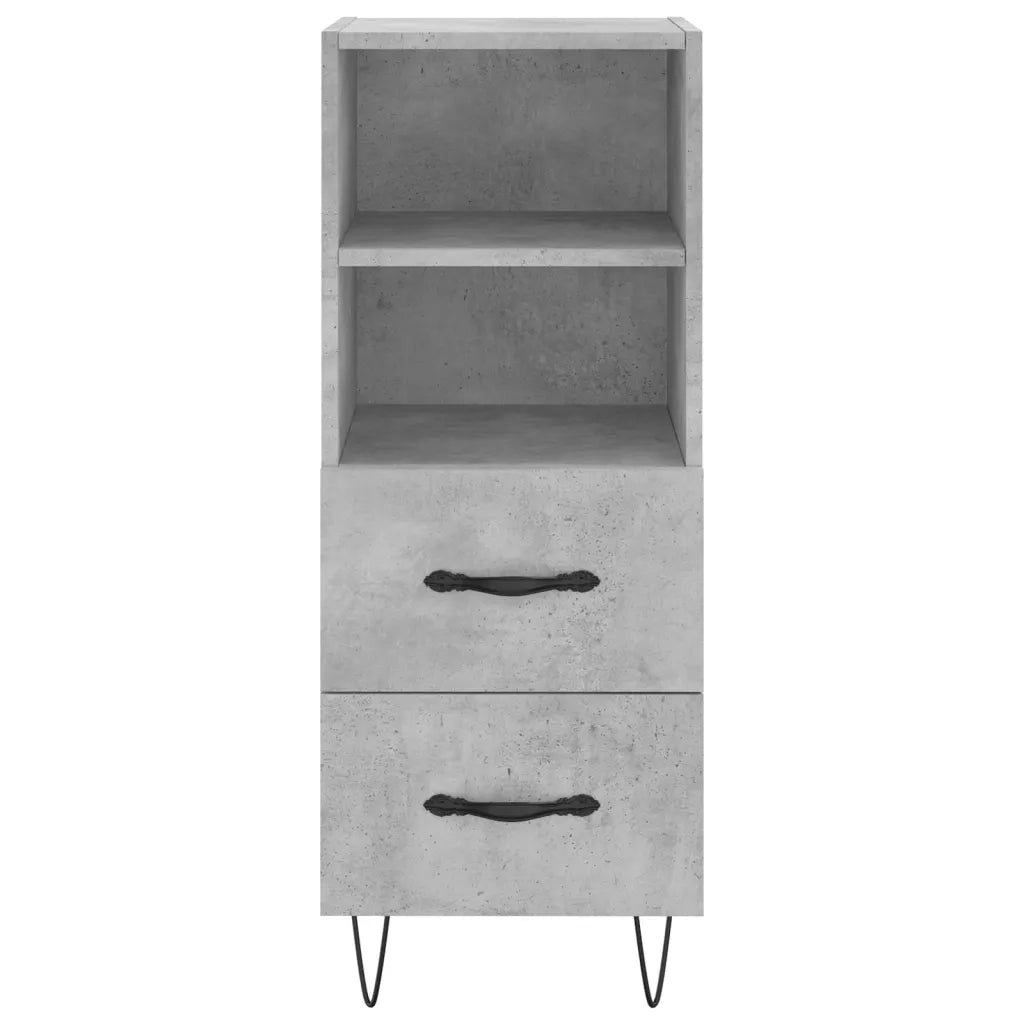 Credenza-Buffet-Armadio da cucina Grigio Cemento 34,5x34x90 cm in Legno Multistrato 358095