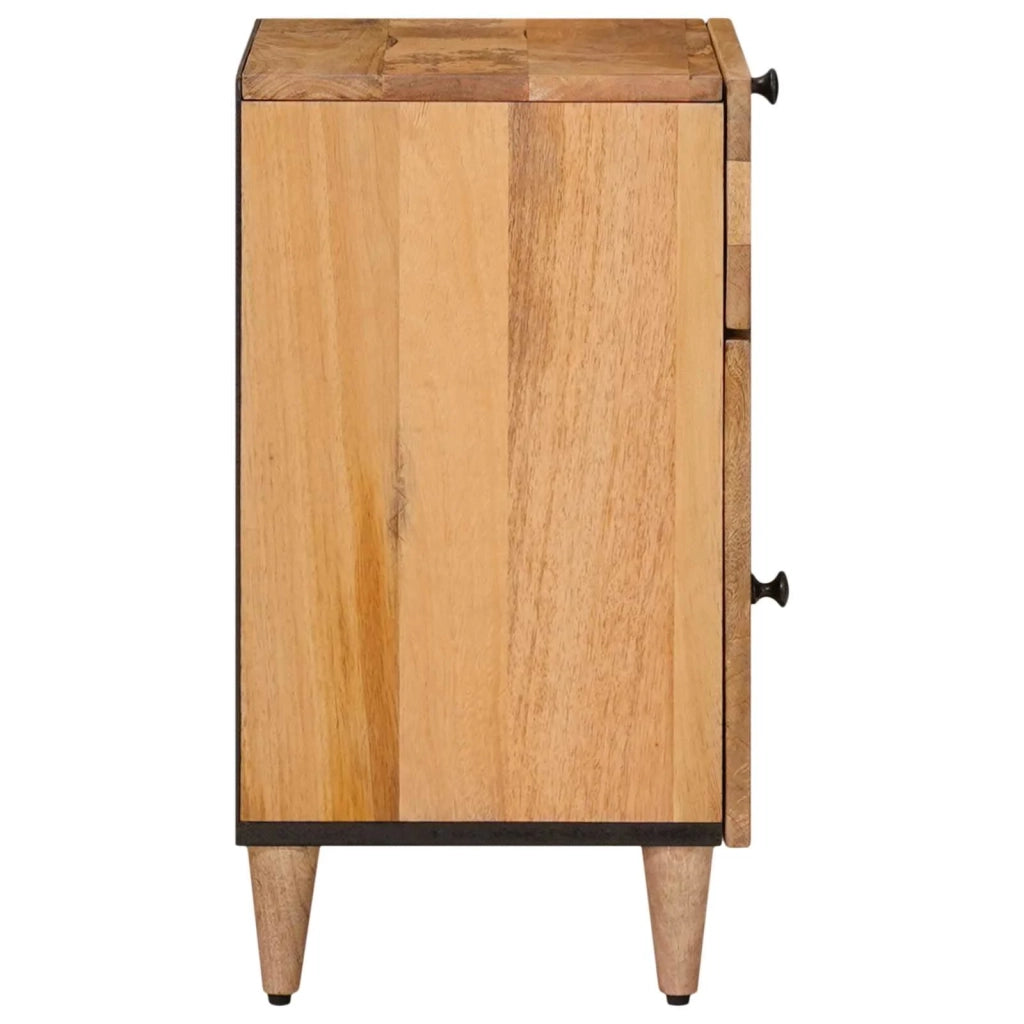 Comodino | Armadio da Notte | Mobiletto da notte con cassetto Naturale 50 x 33 x 60 cm