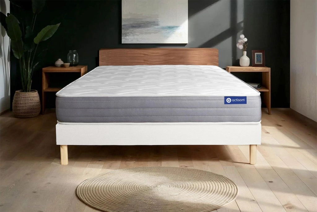 Kit rete e materasso Actiflex dream 120x210cm - Spessore : 22cm - Molle insacchettate e memory foam - Moderatamente rigido