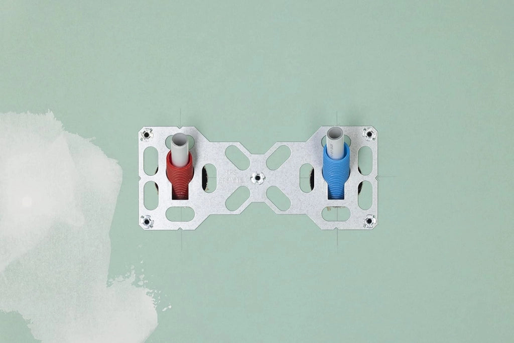 Giradischi doppia uscita Multistrato a Compressione (da avvitare) Ø16 per doccia/vasca FIXSYSTEM