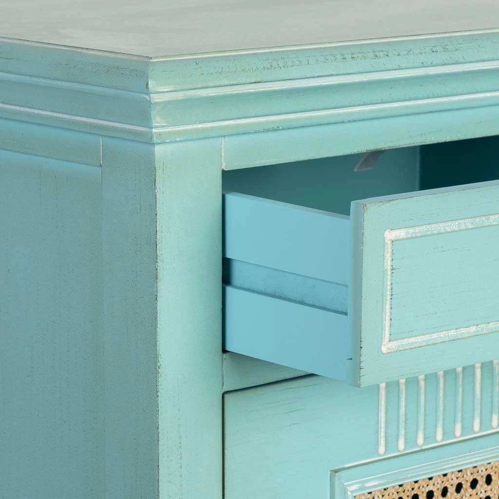 Comodino in legno con 1 anta e 1 cassetto 50x36x66,5h cm