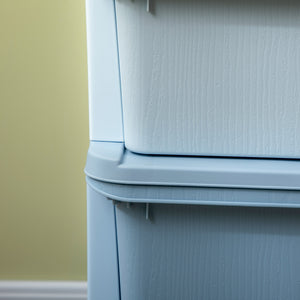 Cassettiera per Cameretta 6 Cassetti 75x37x56.5 cm in PP Blu