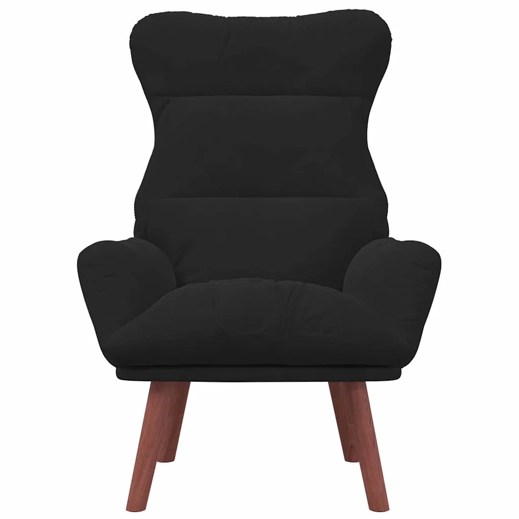 Poltrona | Sedia Relax Nero 69 x 74 x 93 cm Velluto