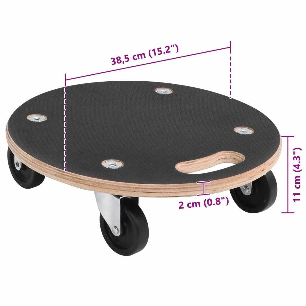 Carrello di Trasporto 6 pcs Grigio Legno compensato