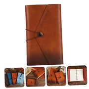 Dagario Retro con cinturino, carino diario per viaggi, diario da scrivere a casa, libretto di appunti portatile, diario bianco