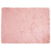 Tappeto in finta TAFALLA | Tappeto del soggiorno Rosa 160 x 230 cm Poliestere
