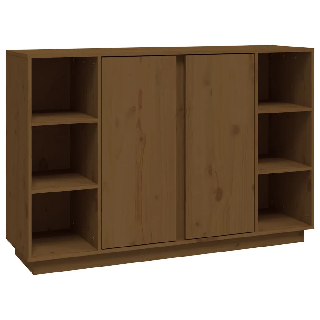 Credenza-Buffet-Armadio da cucina ambra 120x35x80 cm in Legno Massello di Pino 775853