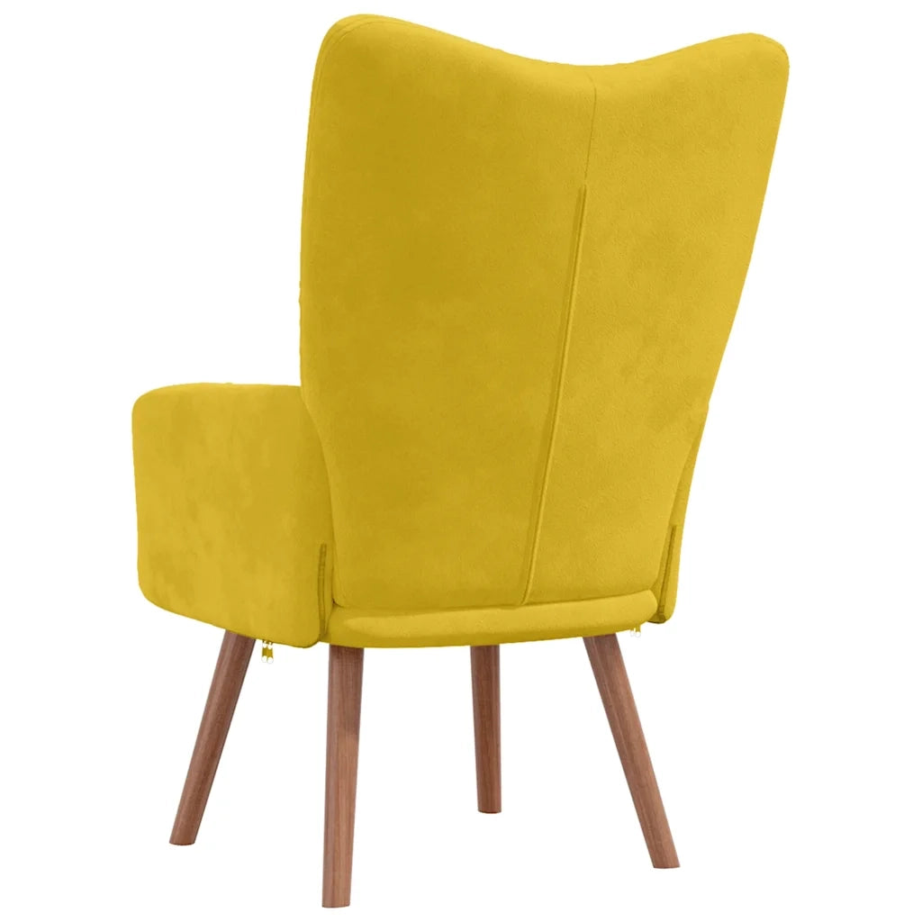 Poltrona Relax Giallo Senape in Velluto cod mxl 32687