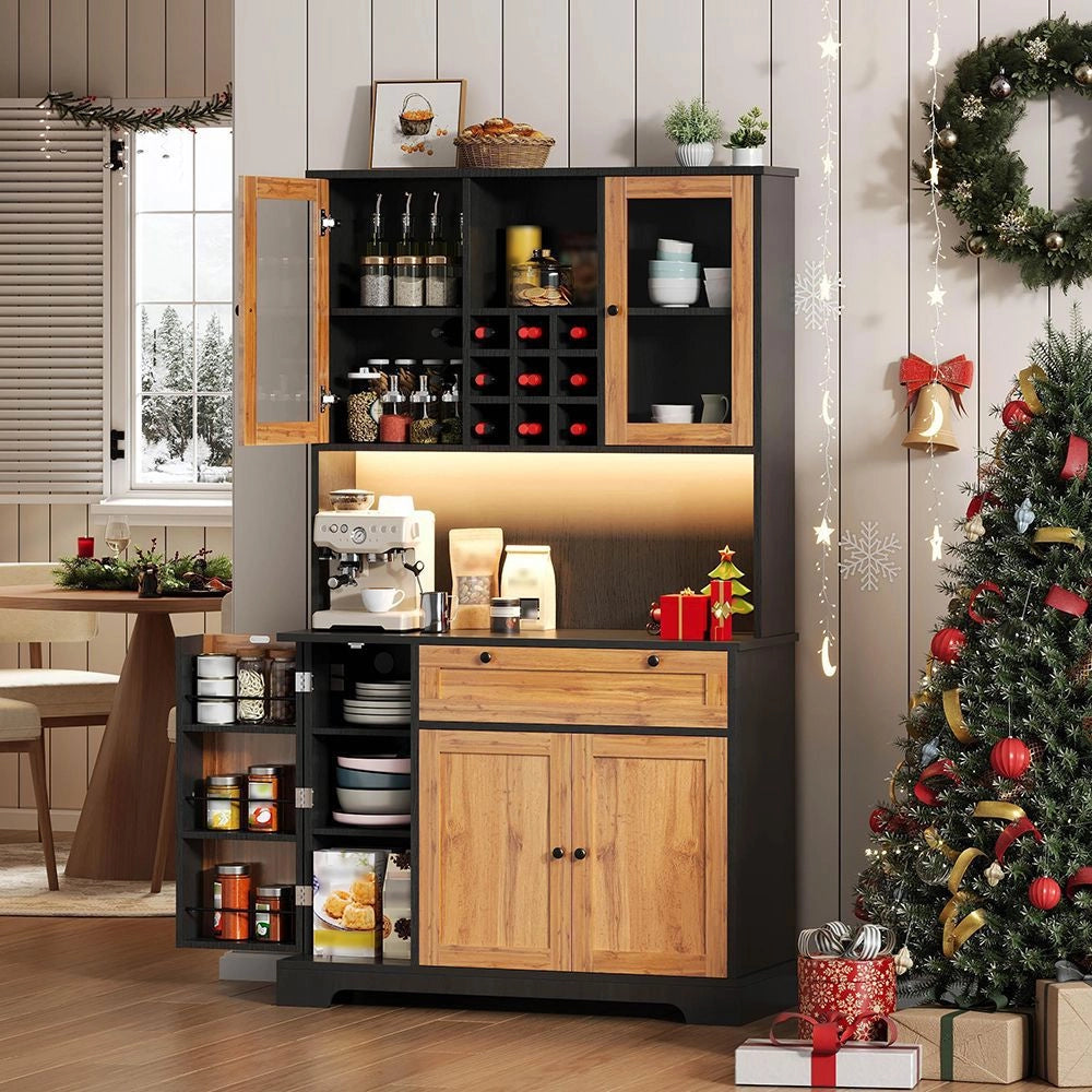 Armadio da cucina alto - Xylo - 180¡Á105¡Á40cm - Illuminazione LED colori variabili