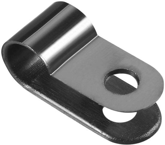 Cavi elettrici - Cavi a 8,4 mm - 30 klemme in nylon - Organizzatore R-type, cavo a terra - 8,4 mm in nero.