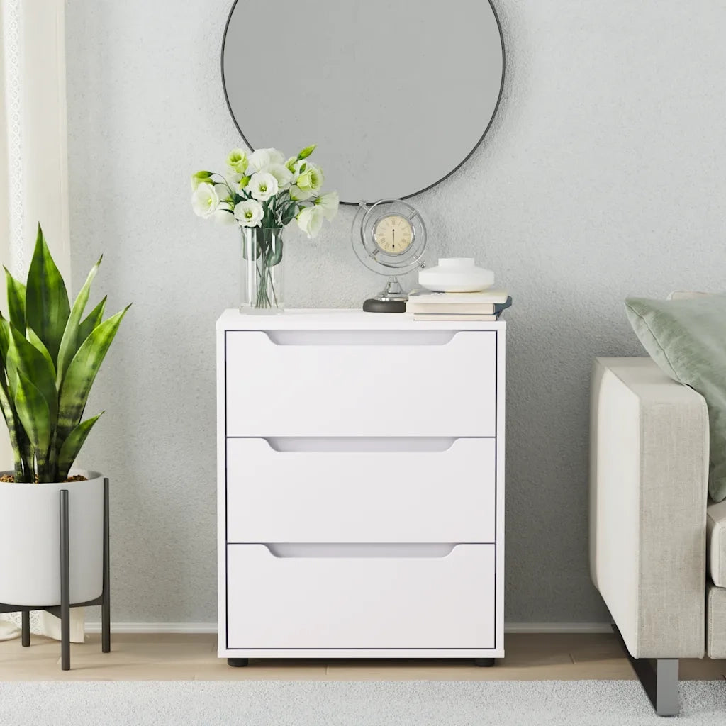 Credenza VISNES Bianca 60x40x73 cm in Legno Multistrato 4108284