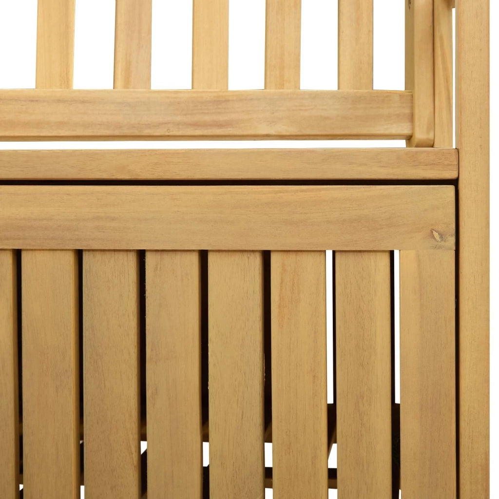 Panchina con contenitore 120 x 63 x 84 cm Acacia Solido