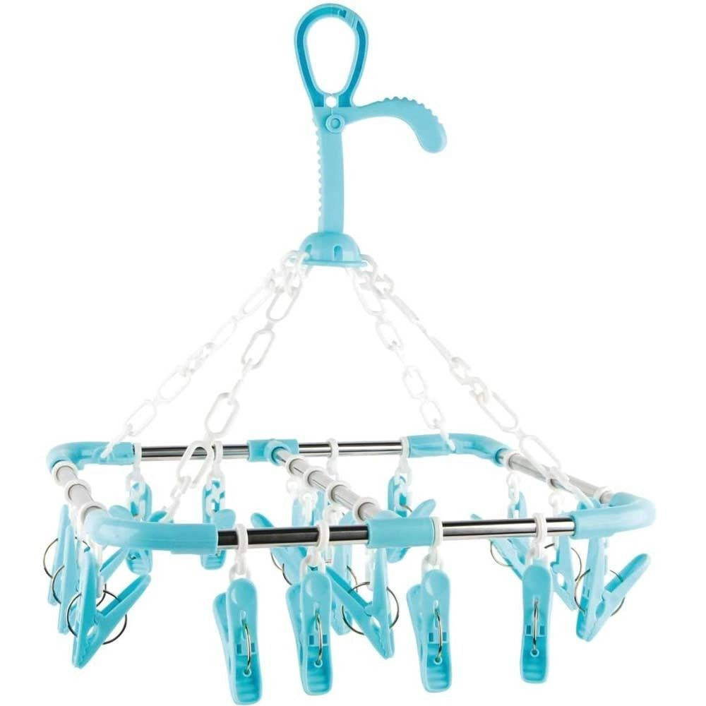 Trade Shop - Stendibiancheria Asciugatrice Calzino Slip Stendino Con Mollette Bucato Gancio -