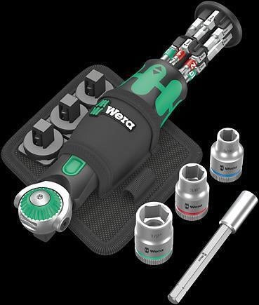 Wera 05004283001 chiave a cricchetto 18 pz Nero, Verde