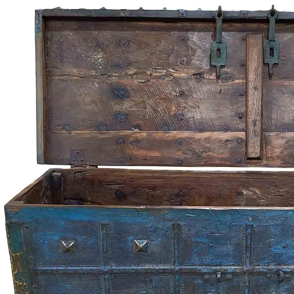 Baule in legno fatta a mano 136x48x91h cm