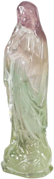 Figurina di Cristallo di Maria Vergine, Scultura di Pietra per Decorazione Interna, Immagine della Madonna con Proprietà Sanitaria per ispirazione e collezione
