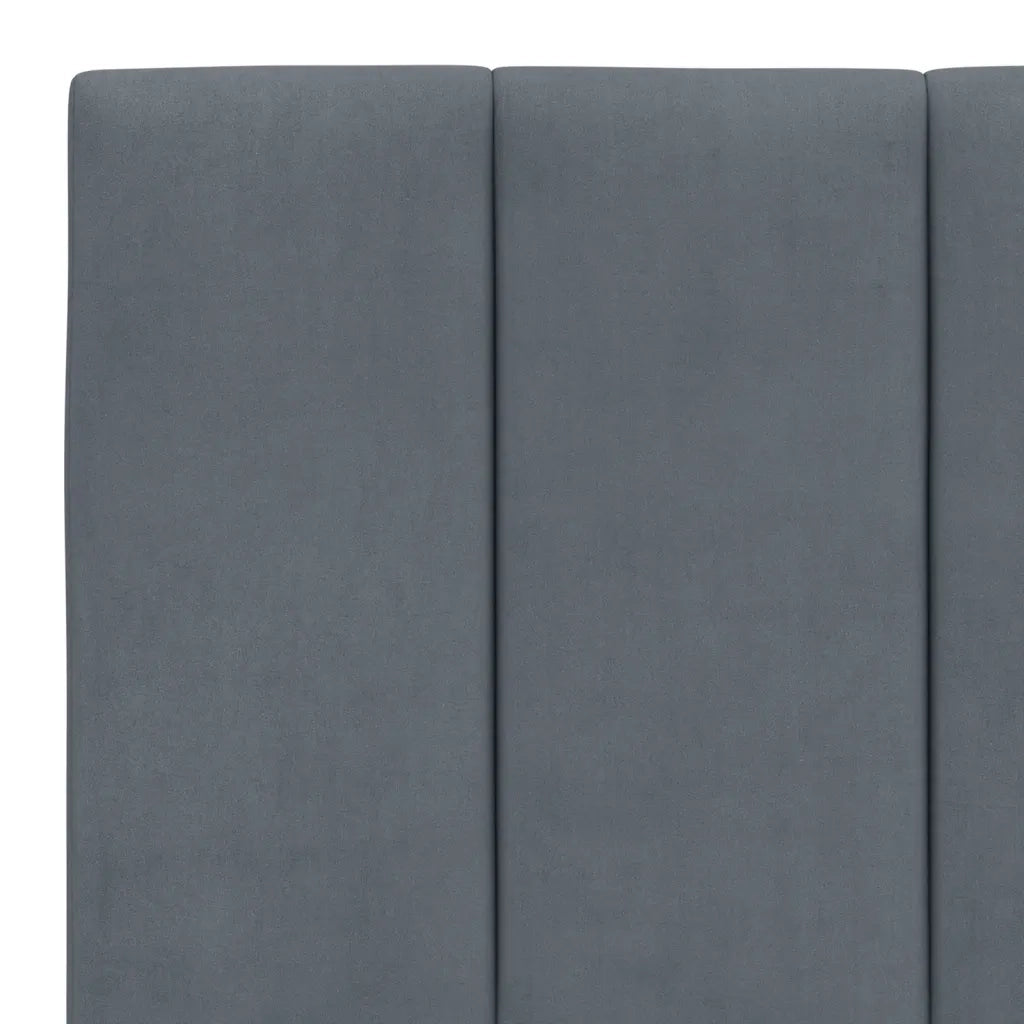Cuscino Testiera Hanko Grigio Scuro 200 cm in Velluto 374690