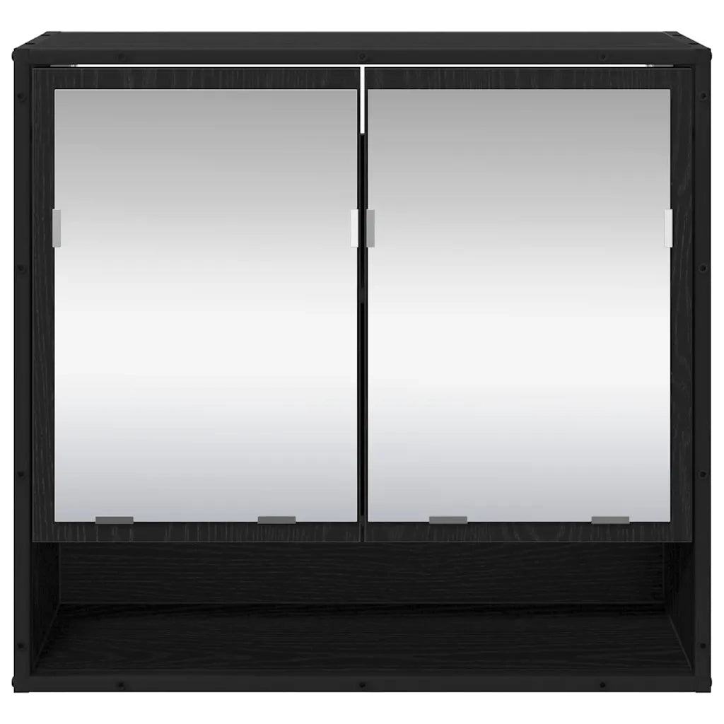 Scaffale da parete con lo scaffale Rovere Nero 65 x 20 x 60 cm
