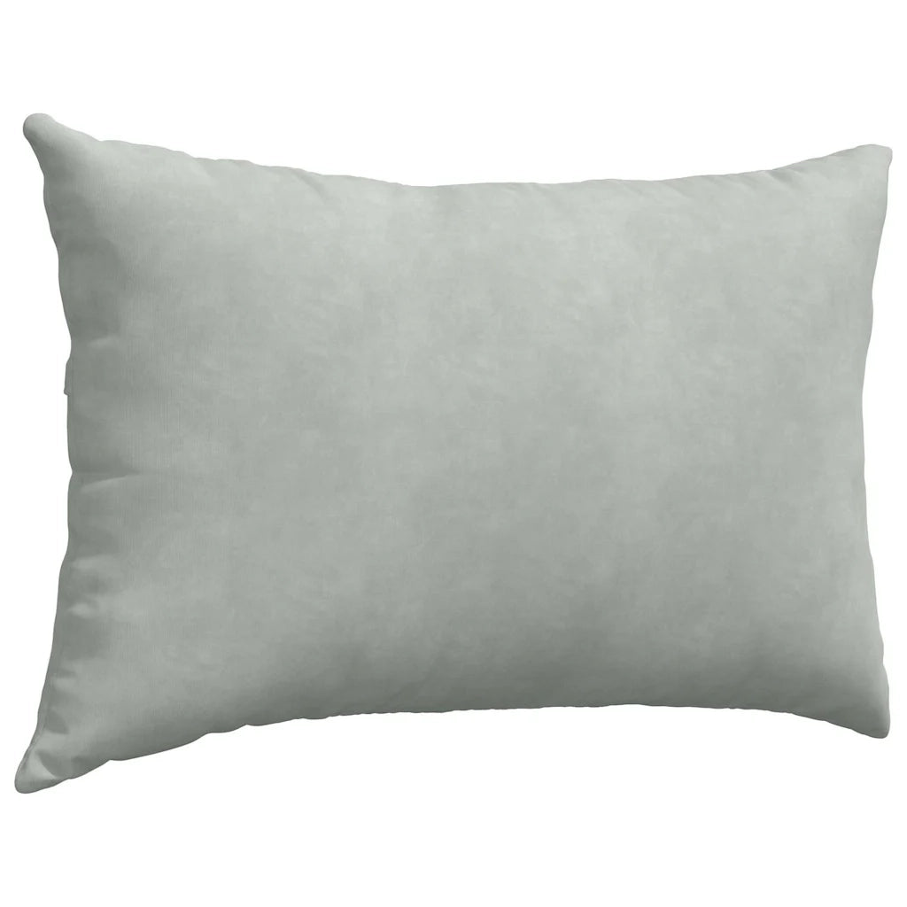 Cuscini da Divano 2 pz-Set di 2 Cuscini per Sofa Grigio chiaro 60 x 40 cm 199338
