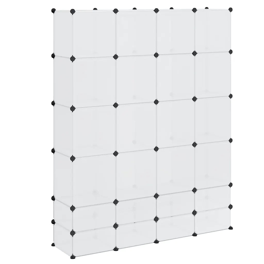 Armadietto Modulare 18 Scomparti Bianco 37 x 146 x 180,5 cm 240502