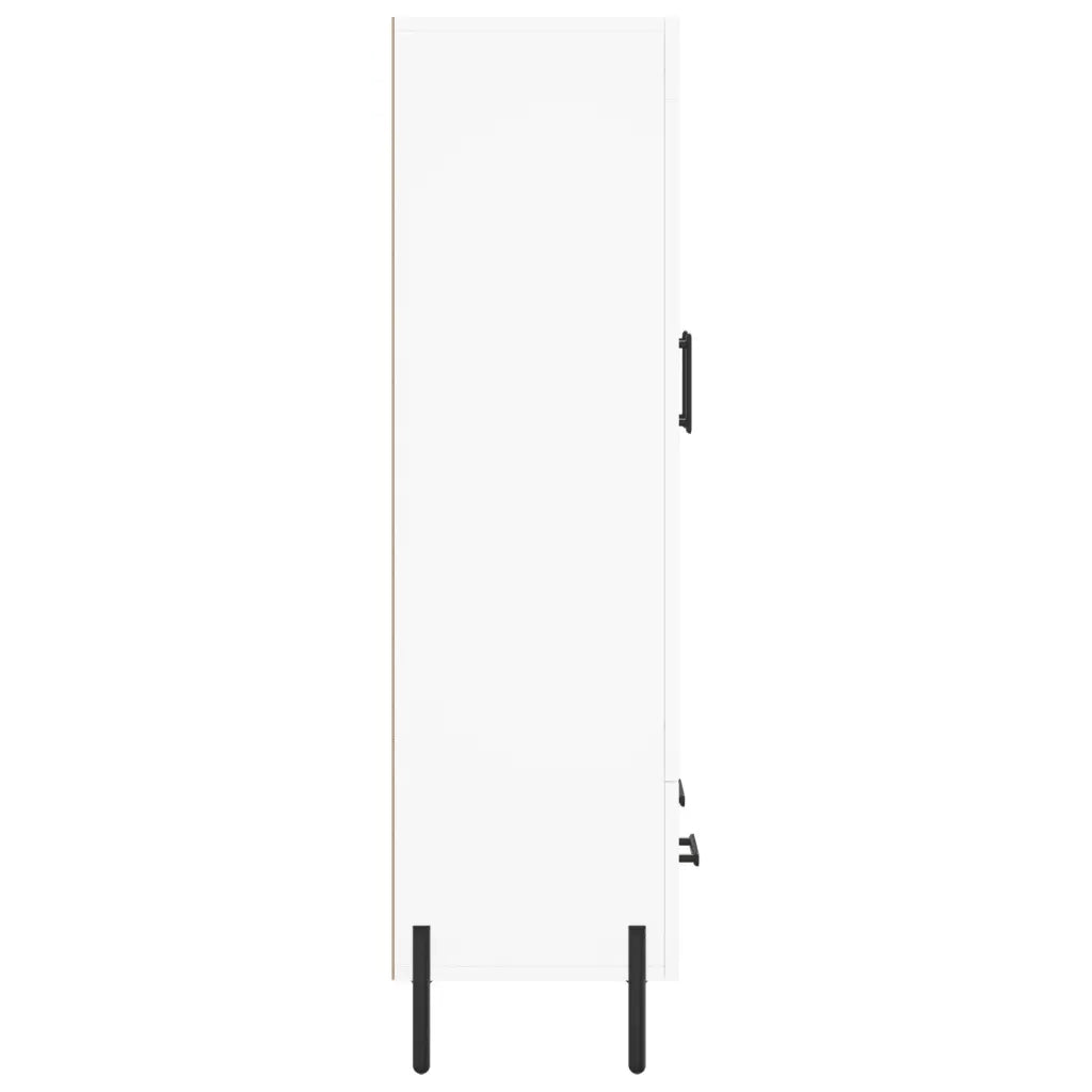 Credenza Bianca 69,5x31x115 cm in Legno Multistrato 830332