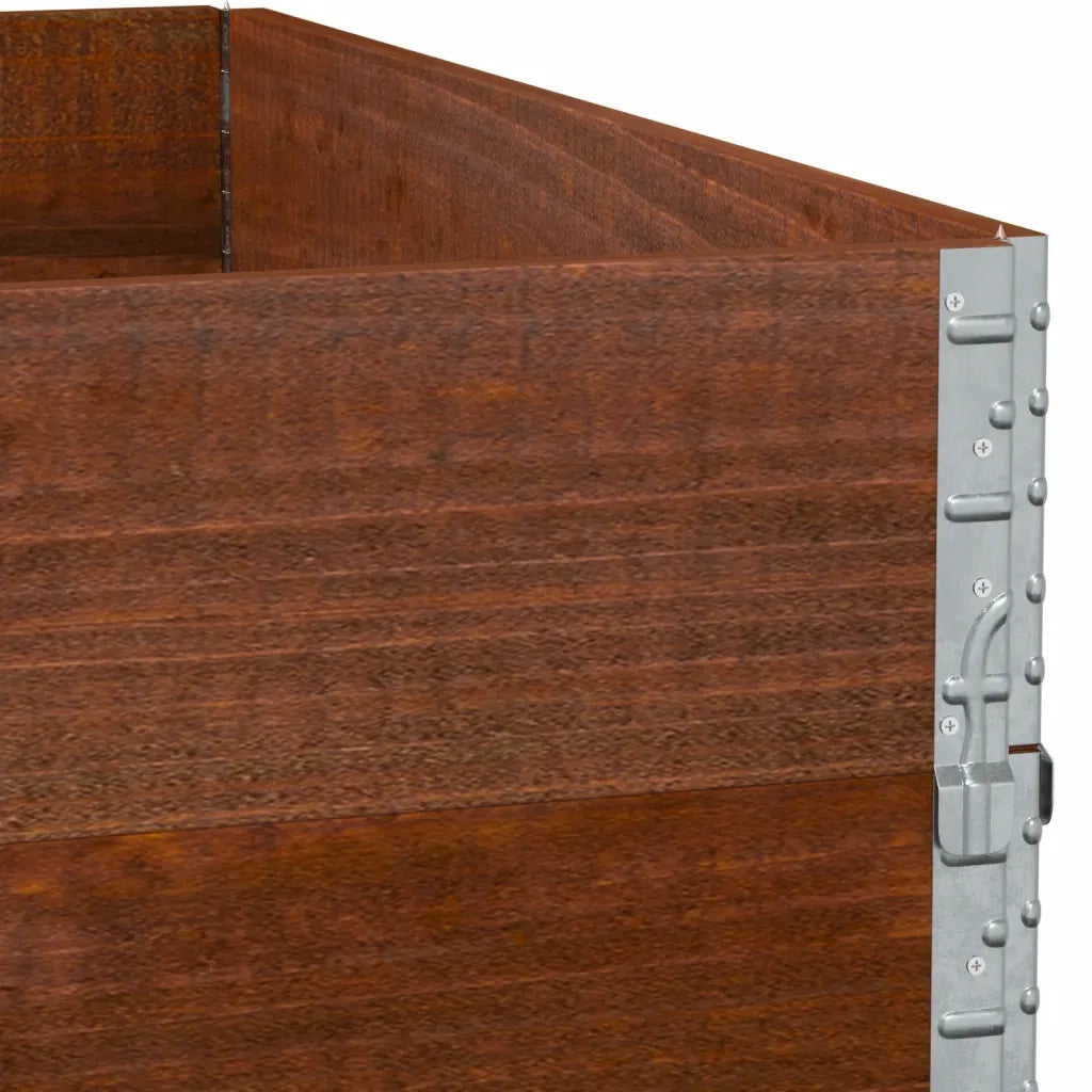 Paretali per Pallet 2 pz Marroni 100x100cm Legno Massello Pino CFW5152960