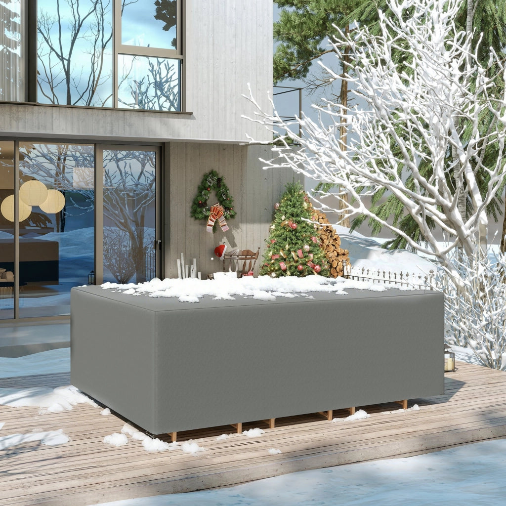 Copri Mobili da Giardino ¨C zephmum ¨C Grigio 275x205x90 cm
