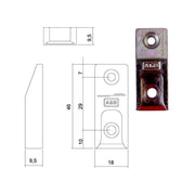 Incontro Nottolini Sicurtop Mm 18X46 W01695 Agb