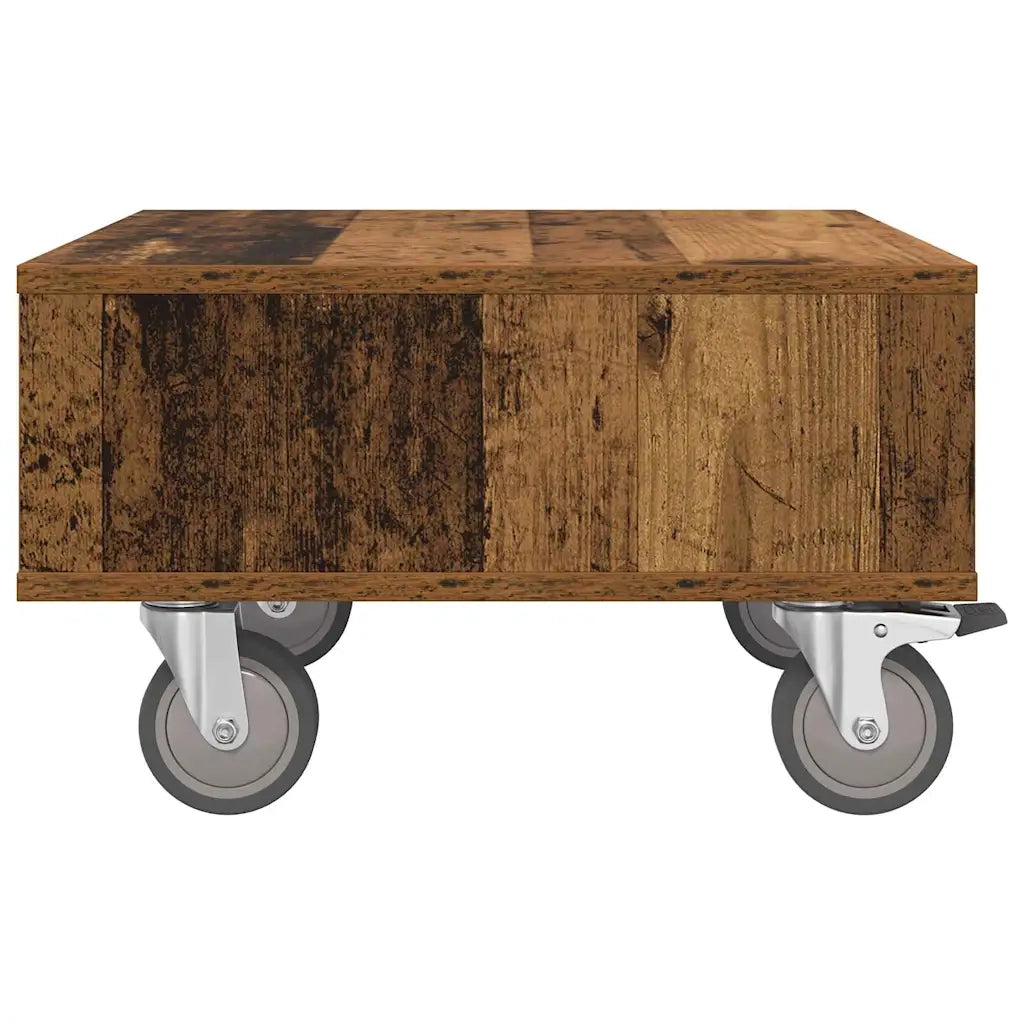 Tavolino con Ruote Legno vecchio 50,5 x 50 x 30 cm 891030