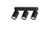 Plafoniera Dynamite 3 Luci Gu10 Nero