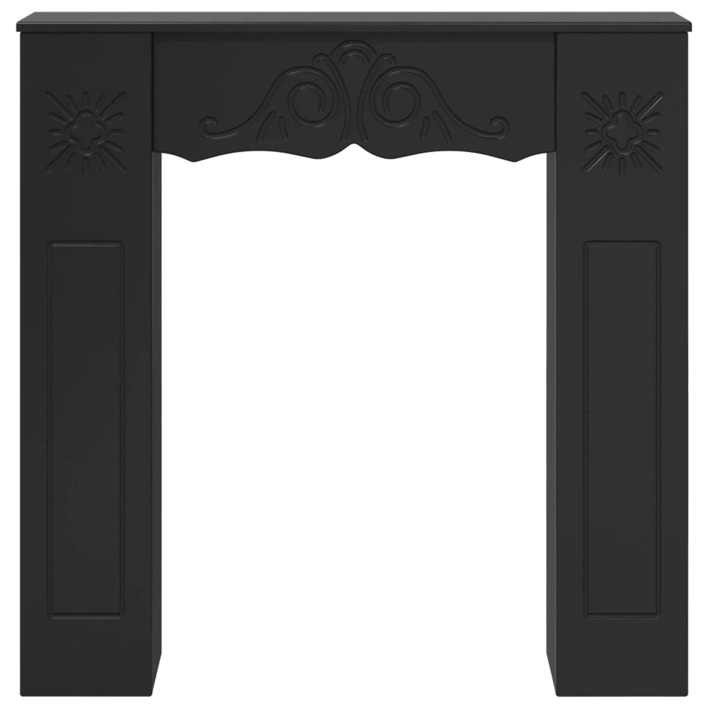 Cornice per camino Nero 102 x 20 x 102 cm Legno ingegnerizzato 8006634