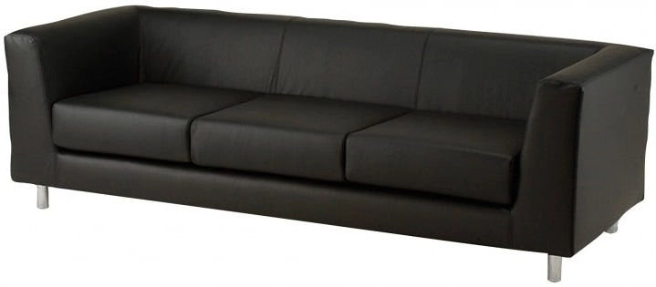 Divano ergonomico per ufficio direzionale in vera pelle