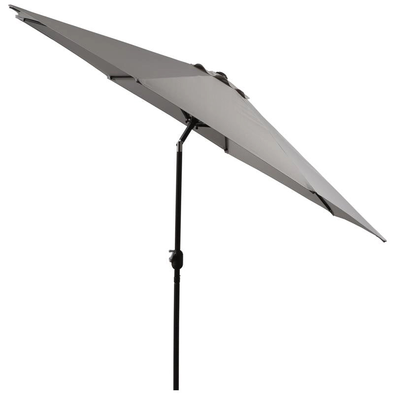OMBRELLONE DA GIARDINO CON MANOVELLA E TESTA INCLINABILE 300 X 245 CM GRIGIO