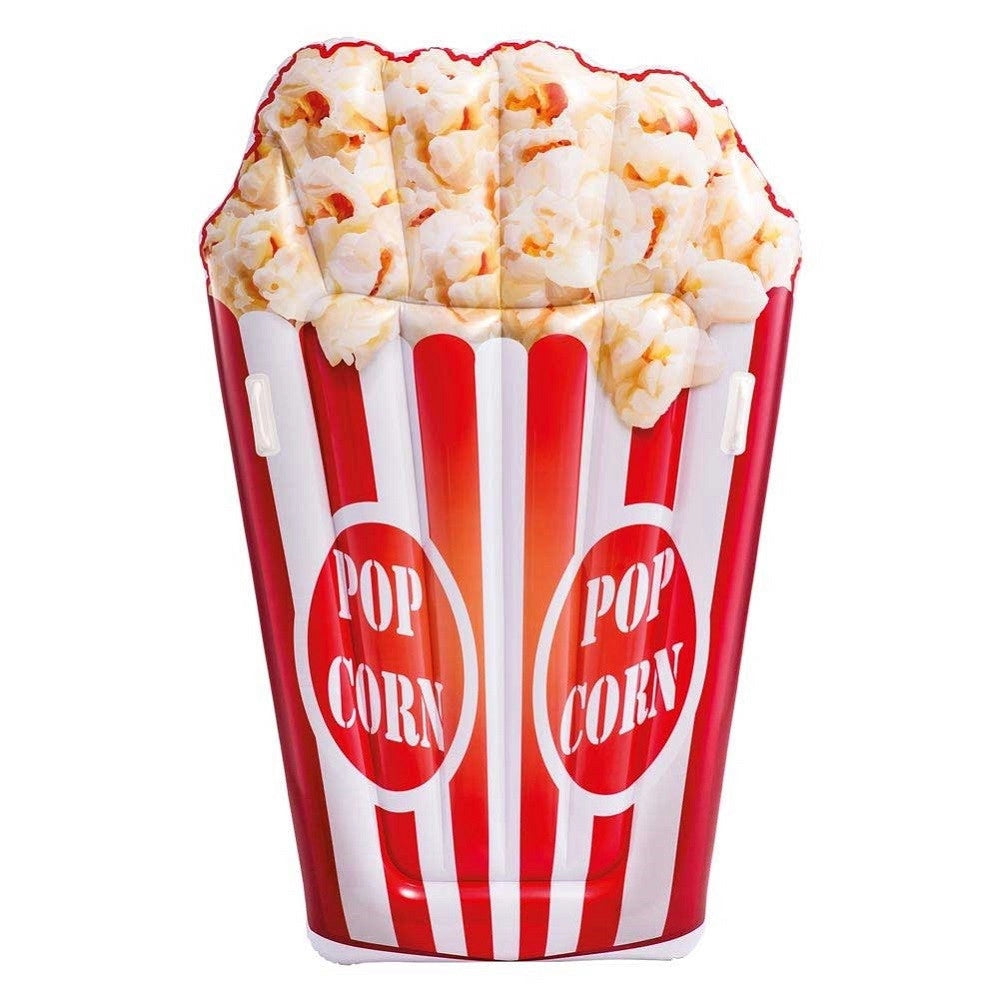 Trade Shop - Materassino Isola Gonfiabile Stampa Pop Corn In Pvc Mare Piscina 178 X 124 Cm -