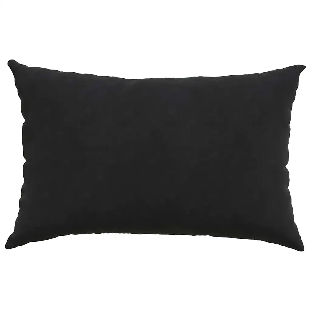 Cuscini da Divano 2 pcs Nero 60 x 40 cm Tessuto in Cords