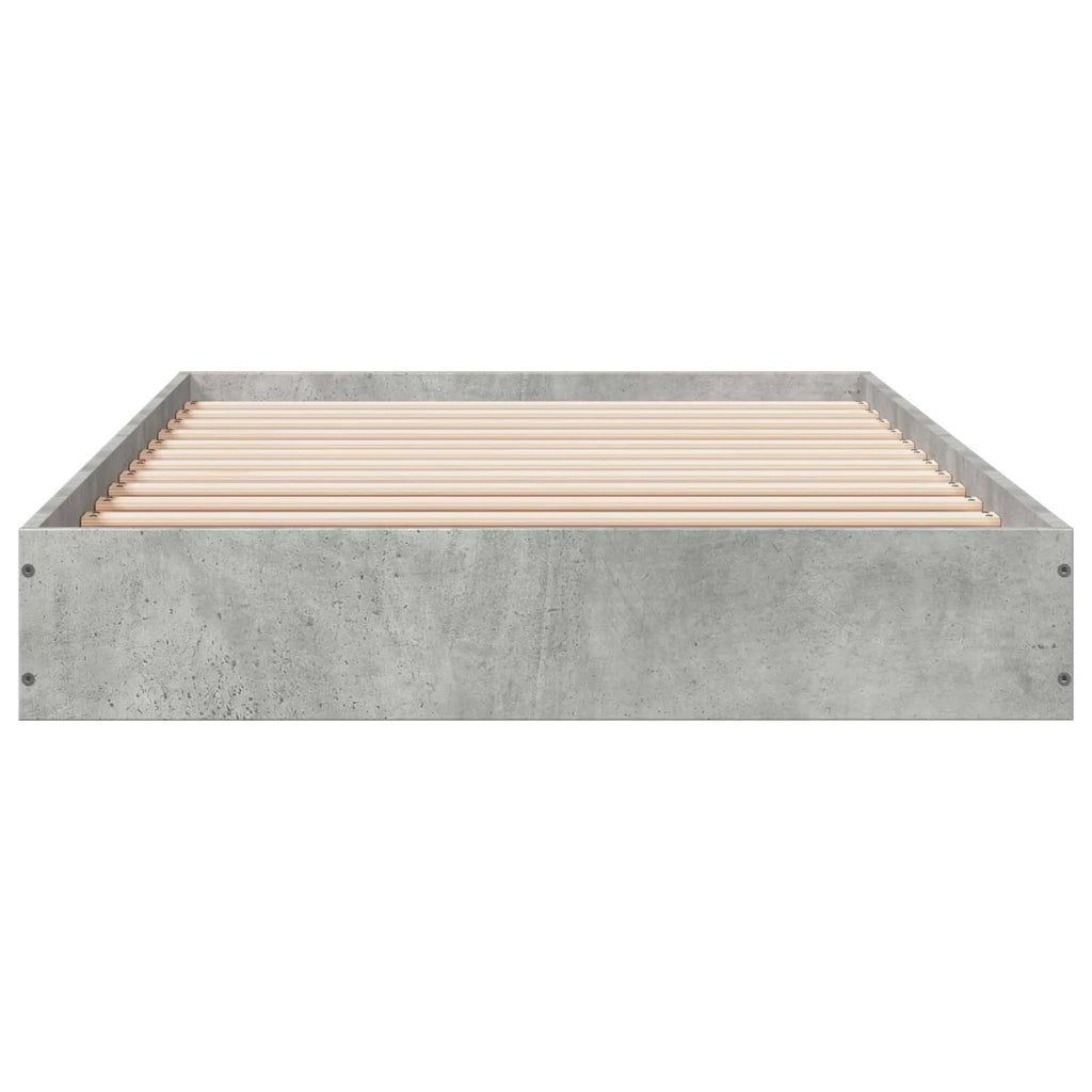 Struttura letto a pavimento-Giroletto Grigio Cemento 80 x 200 cm 769576