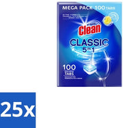 Tavola di pulizia per pentole 5-in-1 - Classico - 100 fogli - Confezione in bulk - 25 pezzi