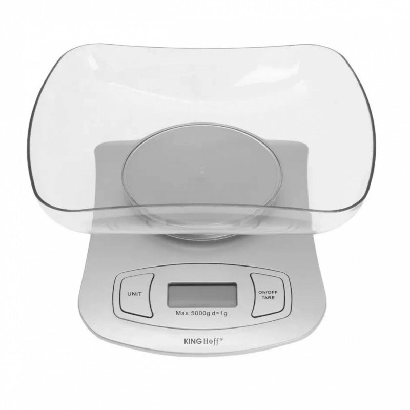 Bilancia da cucina digitale Kinghoff KH-6072 con funzione tara, capacità 5 kg