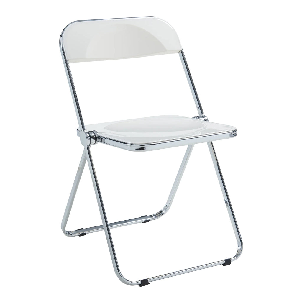 Set di 6 sedie pieghevoli 74 x 46 x 47 cm bianche 03_0009902