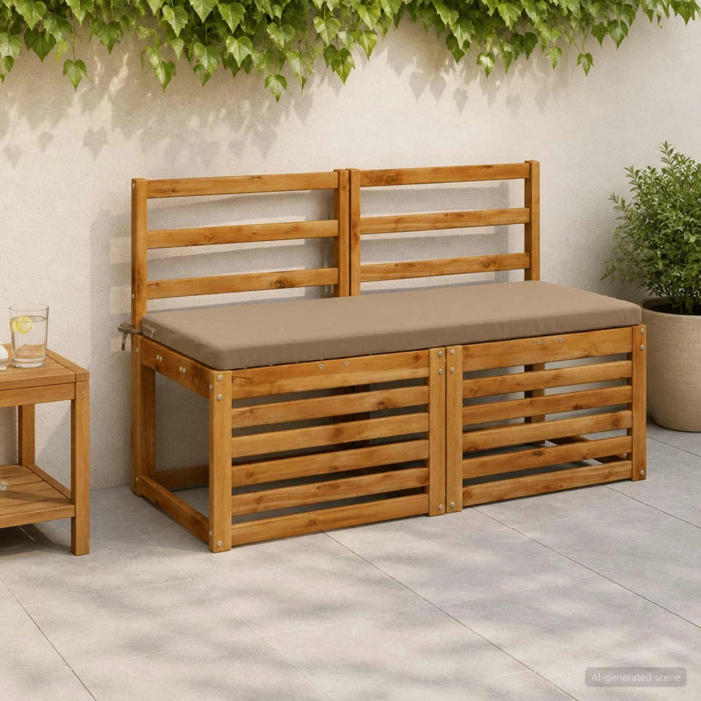 Cuscini per Panchina a 2 Pezzi SOEST 2 pz 100% Poliestere 949307