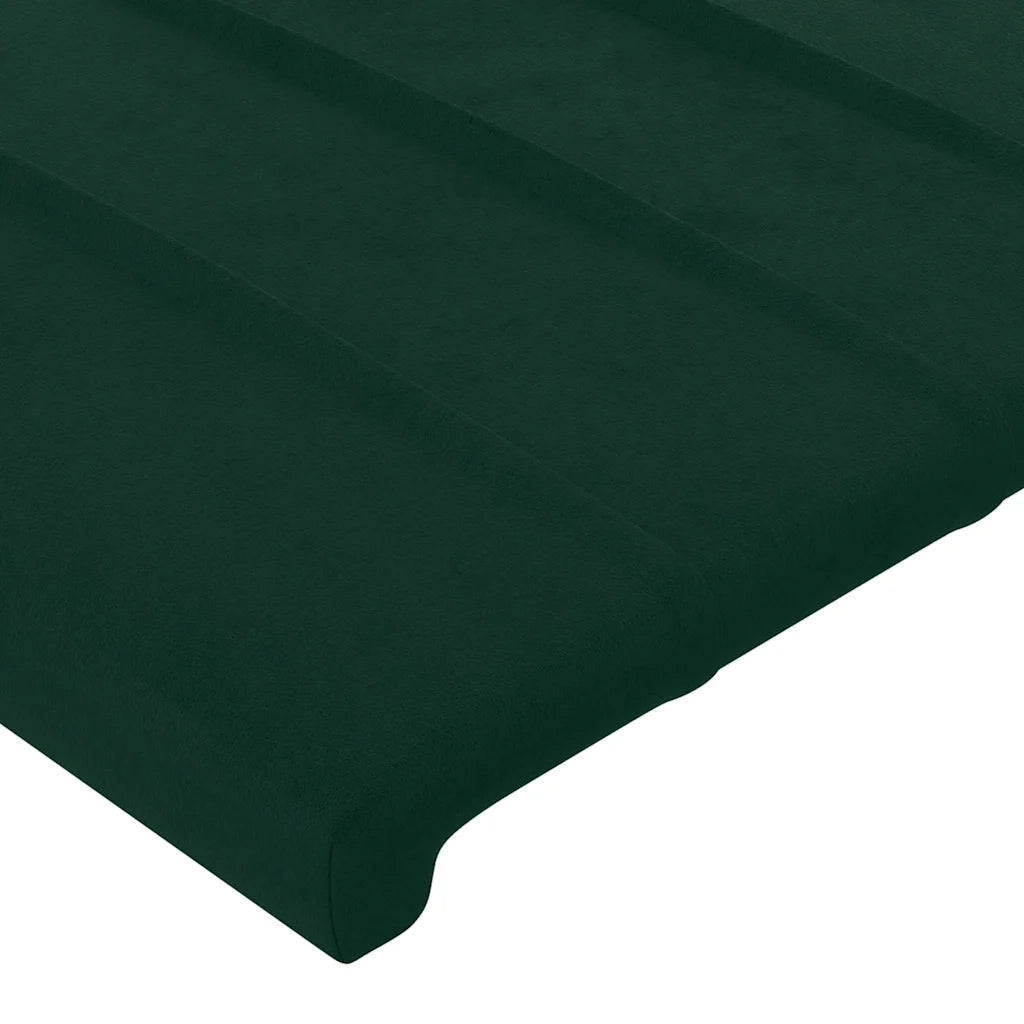 Giroletto senza Materasso Verde Scuro 90x200 cm in Velluto 3125858